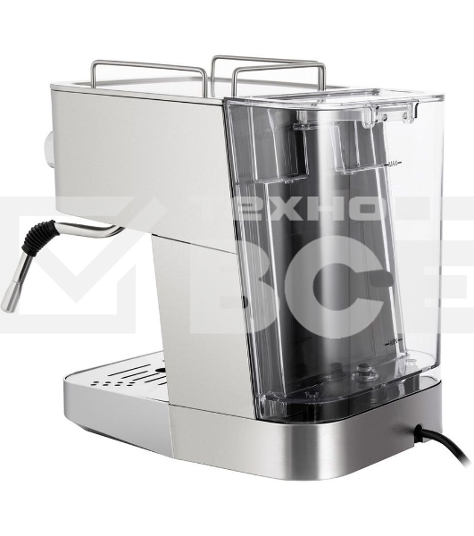 Кофеварка рожковая Maunfeld MF-721S PRO нержавеющая сталь, исп. кофе - молотый/чалды, 1.5 л, 1140 Вт, 15 Бар.