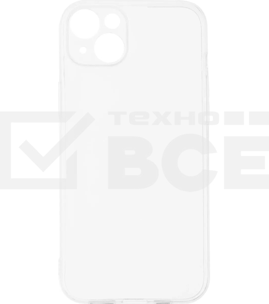 Чехол (клип-кейс) BoraSCO для Apple iPhone 15 Plus прозрачный