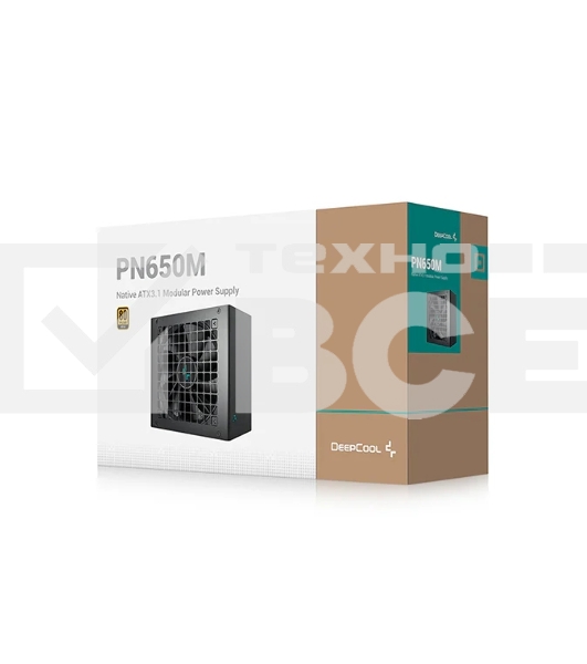 Блок питания Deepcool / GamerStorm PN650M, 650Вт, 80 PLUS Gold, 120мм, модульный, черный