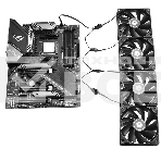 Кабель-разветвитель 1/4 ID-COOLING FS-04 (160шт/кор, 12V, PWM, 4 pin) Retail, фото3