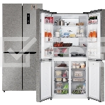Холодильник Weissgauff WCD 450 INVERTER белый трехкамерный side-by-side 286/141л морозилка снизу Full No Frost, фото12