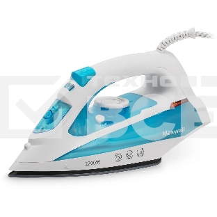 Утюг Maxwell MW-3055B белый/голубой 2200W