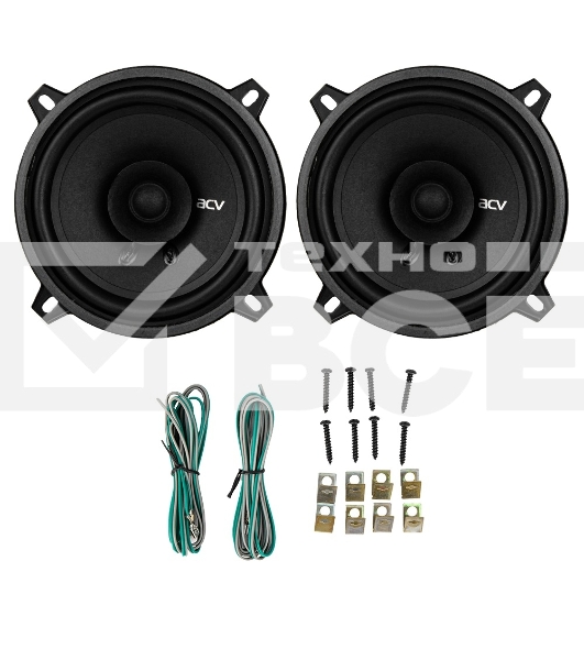 Колонки автомобильные ACV PD-521 BEATS (без решетки) 120Вт 88дБ 4Ом 13см (5дюйм) (ком.:2кол.) коаксиальные однополосные