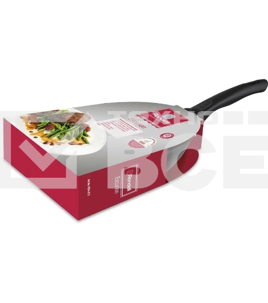 Сковорода ВОК Rondell Escurion RDA-870, 28 см, съемная ручка, с крышкой, черный