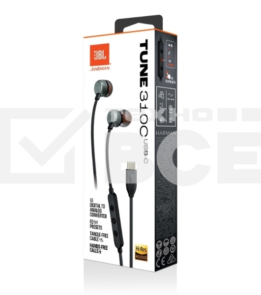 Наушники JBL Tune 310C, черный