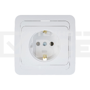 Розетка 1-м CLASSICO с заземл. 2028 бел. ASD / IN HOME 4680005959907