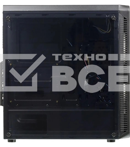 Компьютерный корпус Accord JP-X черный без БП ATX 2xUSB2.0 1xUSB3.0 bott PSU