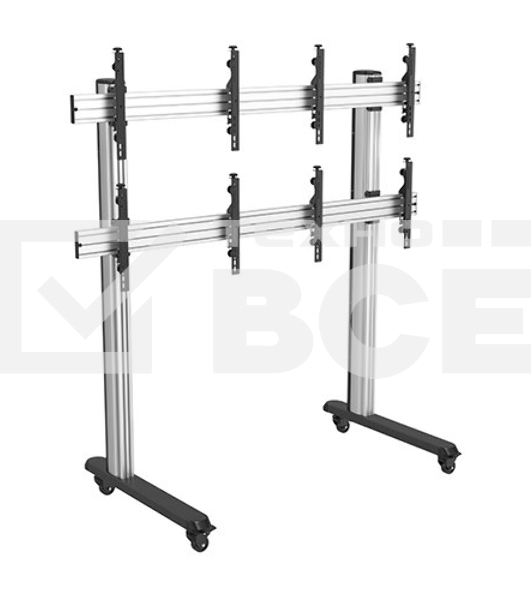 Мобильная стойка Wize Pro VWM2X2-55 для видеостены 2х2 из дисплеев 45