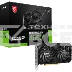 Видеокарта MSI RTX4060Ti VENTUS 2X BLACK OC PCI-E 4.0 8 ГБ GDDR6, 128 бит, DisplayPort x3, HDMI, фото 1