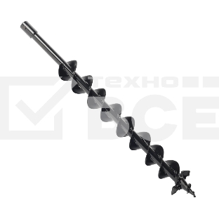 Шнек двухзаходный PATRIOT D 80B для грунта к бензобуру со сменными лезвиями, диаметр 80мм 742004453