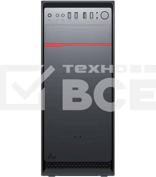 Компьютерный корпус Digma DCC-MD302 черный без БП ATX 1x80мм 3x120мм 2xUSB 2.0 2xUSB 3.0 audio