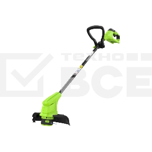 Триммер Greenworks 25 см, авт., 24V, с АБ 2 А.ч. и ЗУ слайдер 2,0А 2107207SA