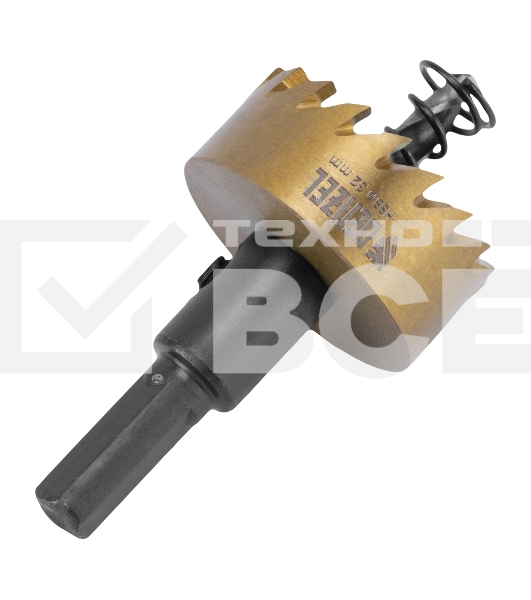 Коронка по металлу Denzel HSS, 32 мм, нитридтитановое покрытие