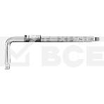 Вороток Г-образный Denzel 450x150 мм, квадрат 3/4