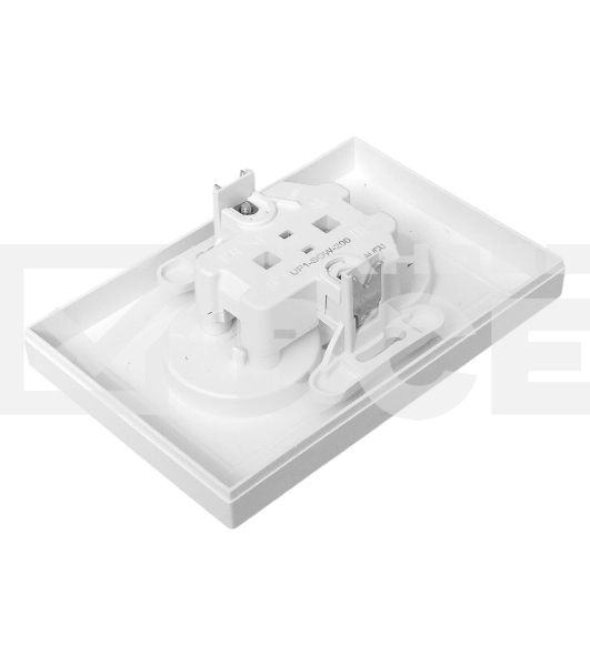 Розетка 2-м EKF UP1-SOW-200 СП Эпика 16А без заземл. без защ. шторок с рамкой механизм бел.