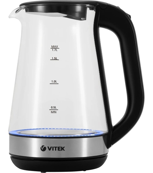 Чайник Vitek VT-1181 стекло Мощность: 2200 Вт. Объем: 1.7 л