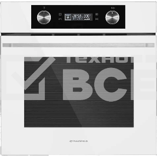 Шкаф духовой электрический Maunfeld AEOH60102W, 60л, дверца с 3 стеклами, белый