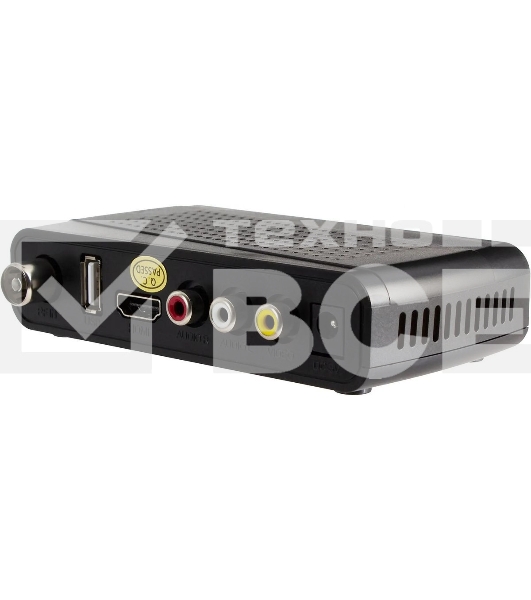 Приставка для цифрового ТВ Hyundai H-DVB520 черный, DVB-T2, DVB-T, DVB-C, HDMI, USB 2.0 х2
