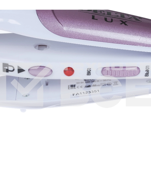 Мультистайлер DELTA LUX DL-0632 белый/сиреневый, 32 мм, 180 °C, 1 режим