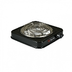Плита настольная электрическая Blackton Bt HP102B чёрный, 1 кВт, ТЭН, конфорки - 1, нержавеющая сталь, поворотные переключатели, фото 1