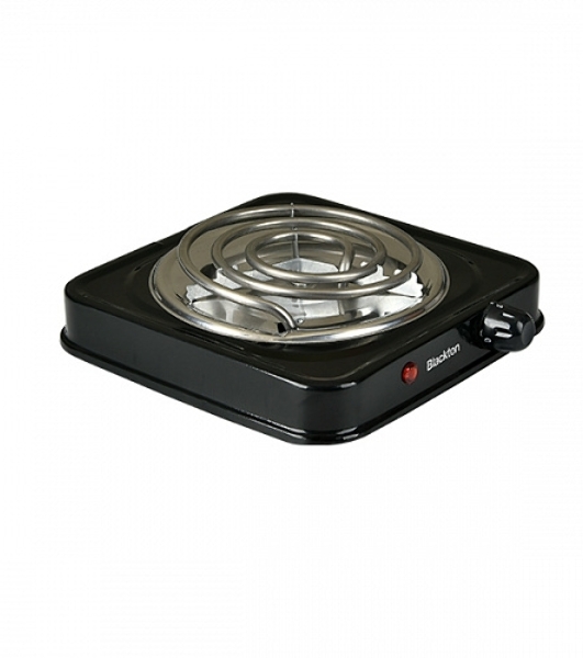 Плита настольная электрическая Blackton Bt HP102B чёрный, 1 кВт, ТЭН, конфорки - 1, нержавеющая сталь, поворотные переключатели