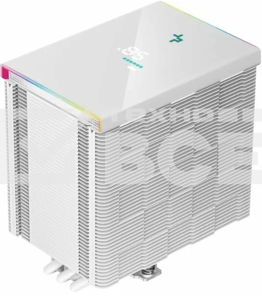 Кулер для процессора DEEPCOOL AK500 DIGITAL WH белый, 120 мм, алюминий/медь, 1850 об/мин, 28 дБ, 4 pin, 240 Вт, 160 мм