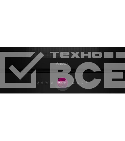 Встраиваемая микроволновая печь Bosch BER7321B1 900Вт, 5 режимов, кварцевый гриль,инвертер, 21 л, черный, петли справа