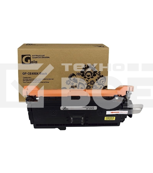 Картридж лазерный GalaPrint GP-CE400X черный (11000 стр) для HP Color LaserJet Enterprise M551dn/M551n/M551xh