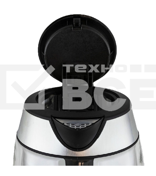 Чайник электрический JVC JK-KE1825 1,7 л, 2200 Вт, черный с серебристым
