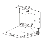 Вытяжка каминная HOMSair Delta 50 белый, 50 см, 600 куб. м/ч, 47 дБ, фото10