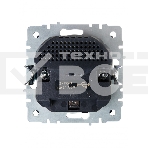 Розетка 1-местная IEK BRITE РЮш10-1-БрГ с заземлением, с защитными шторками, 16А, с USB A+A 5В 2,1А, графит, фото2