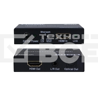 Деэмбеддер HDMI 4K60 Infobit iTrans AD01 HDCP 2.2, RCA и оптический выход