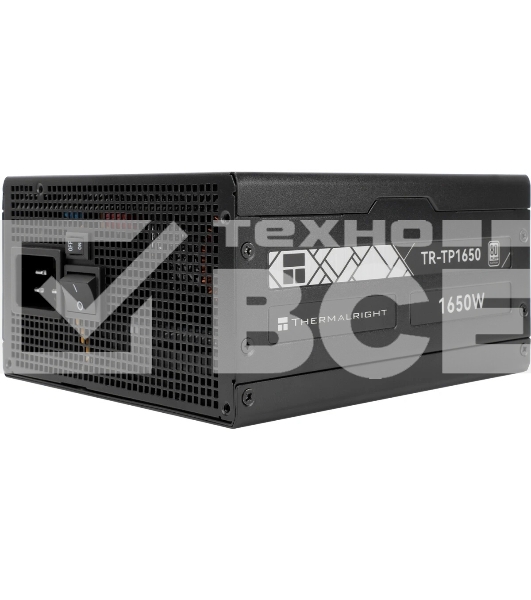 Блок питания Thermalright, 1650W 80+ Platinum (ATX, 3.0, PCIe 5.0, Full modular, 1x24(20+4)pin 600mm, 3xCPU 8(4+4)pin, 4xPCIe*2 8(6+2)pin, 2x12VHPWR PCIe 5.0 12+4pin 600mm, 6xSATA, 5xMOLEX4pin, Active, 120x120mm, 170x150x86mm, OPP, OVP, OTP, OCP, SCP, bla