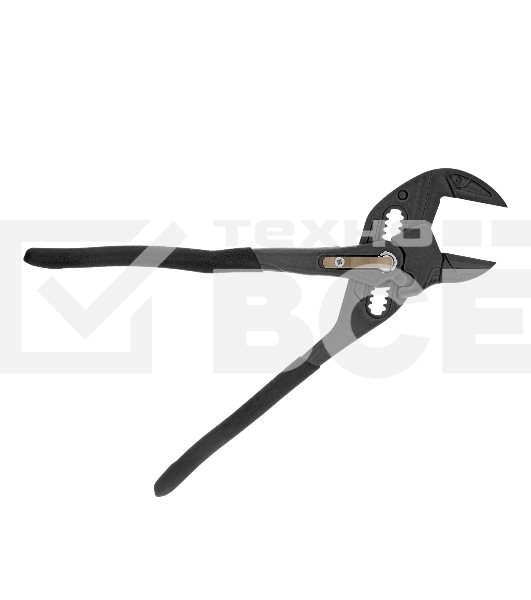 Клещи переставные Denzel кнопочный механизм, обливные рукоятки, сантехнические, 250 мм