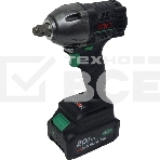 Гайковерт ударный аккумуляторный DWT ABWP-20 DN-4C2 BMC /20В/350 Нм/2400 об.в мин/3000 уд.в мин/M12-M22/бесщеточный мотор/LED-подсветка/2 АКБ, 4 А·ч/ЗУ/кейс/черный (ABWP-20 DN-4C2 BMC), фото9