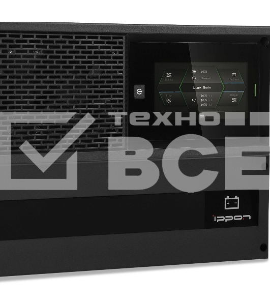 Источник бесперебойного питания Ippon Innova Unity RT 3-3 10K 10000Вт 10000ВА черный