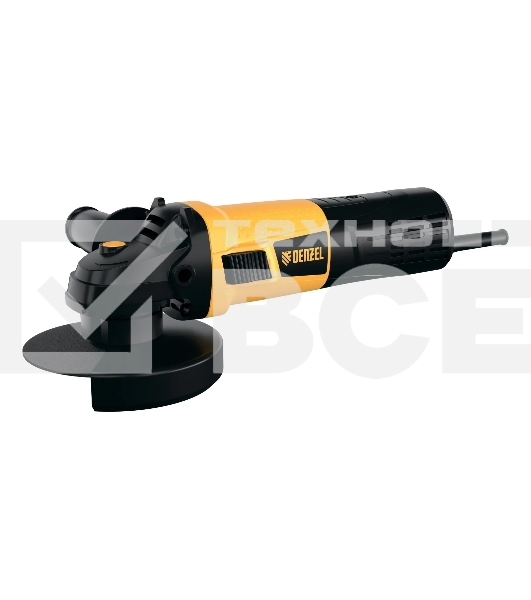 Машина шлифовальная угловая Denzel AGD125-1000, 1000 Вт, 125 мм, 3000-10000 об/мин