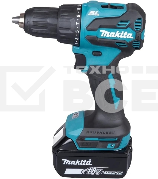 Дрель-шуруповерт Makita DHP490SFJ аккум. патрон:быстрозажимной