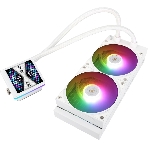 Водяное охлаждение для процессора Thermalright Grand Vision 240 (240mm, LED, White, ARGB/Fans: 2x120mm, 80.45CFM, 29.4dBA, 2150RPM/Pump height 72.5mm, 6400RPM, Rad thickness 27mm/S: 1700, 1200, 1851, 115X, 2011, 2066, AM5, AM4), фото7