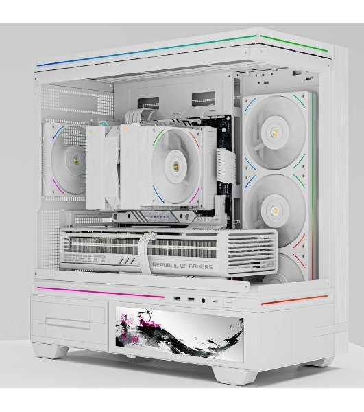 Кулер для процессора Thermalright Royal Pretor 130 Ultra White (4-pin PWM, 158mm, Ni/Cu, 7x6mm, 1x120mm ARGB +1x130mm, 69CFM/81.88CFM, 27dBA/28.3dBA, 2150RPM/1750RPM, S: 1200, 1700, 1851, 115X, 2011, 2066, AM4, AM5, white)