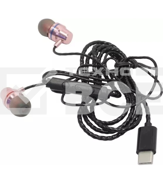 Внутриканальная гарнитура Smartbuy Q, пульт управления, микрофон, черный/розовая (SBH-104-Q)/100