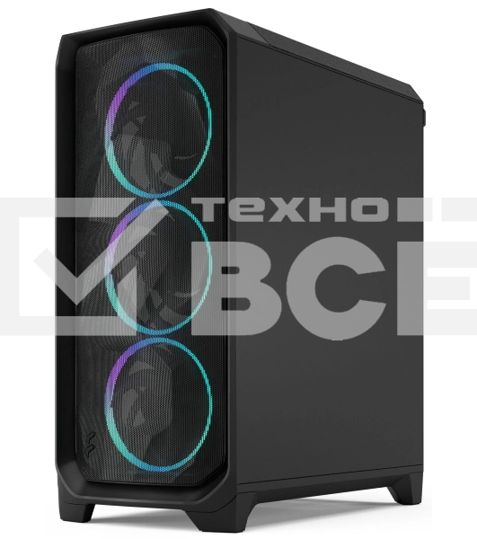 Корпус Fractal Design Meshify 3 Black RGB TG Light Tint, Midi-Tower, чёрный, 3 x 140 мм