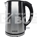 Чайник электрический Gorenje K15DWS 1.5л. 2200Вт нержавеющая сталь (корпус: нержавеющая сталь), фото 1