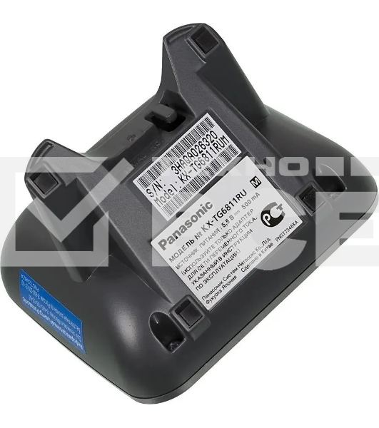 Телефон беспроводной (DECT) Panasonic KX-TG6811RUM (серебристый) {Беспроводной DECT,40 мелодий,телефонный справочник 120 зап.}