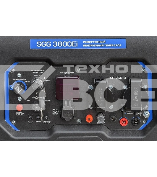 Электрогенератор бензиновый инверторный ТСС SGG 3800Ei, 3.6 кВт, 74 дБ, 34 кг