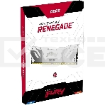 Оперативная память Kingston Fury Renegade, DDR5, 16GB (1x16GB), 6800MHz, CL36, с радиатором, RGB, белый, фото2
