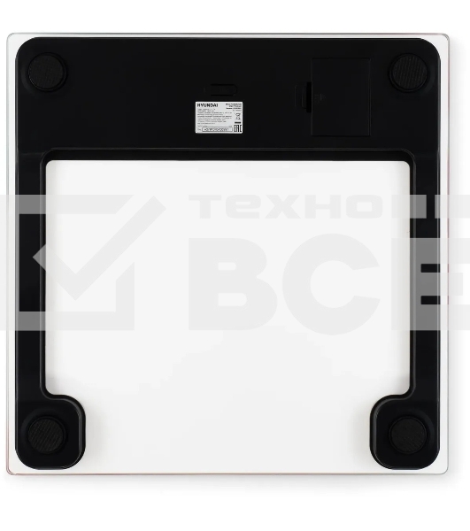 Весы напольные электронные Hyundai H-BS03951 макс.180кг розовый/белый