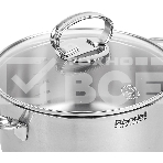 Кастрюля Rondell Zart RDS-1227, 5.1л,24см, с крышкой, стальной, фото3