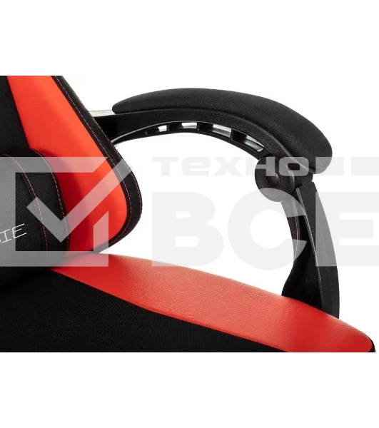 Кресло игровое Zombie Rudger черный/красный