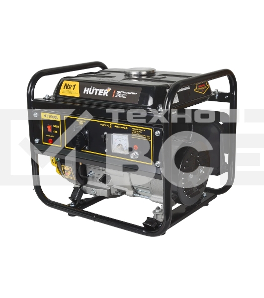Электрогенератор бензиновый Huter HT1000L, 1.1 кВт, 65 дБ, 24.2 кг